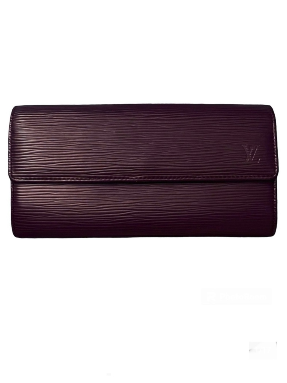 Louis Vuitton Cassis Purple Plum Epi Leather Sarah Wallet - 100% Authentic